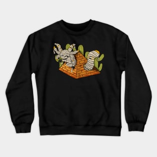 Halloween Mummy Axolotl Crewneck Sweatshirt